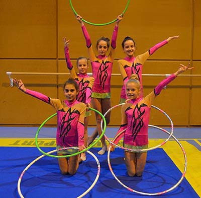 Gymnastique rythmique. Fortschwihr dans la lumière