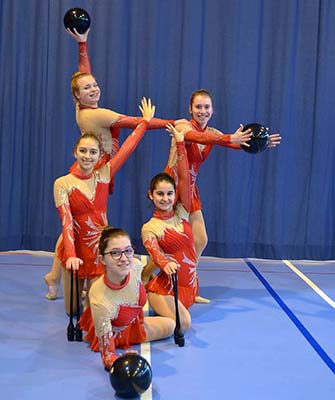 Gymnastique rythmique. Fortschwihr dans la lumière